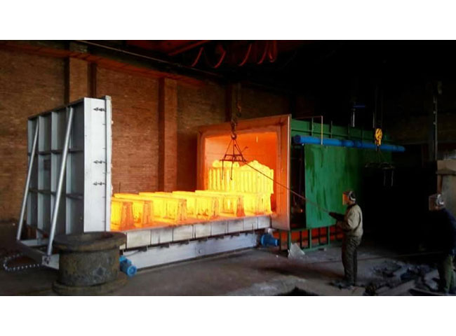 台车式高锰钢淬火炉_蓄热式高锰钢淬火炉